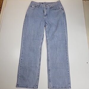 Vintage Riders Womens Size 12 Light Wash Jeans Straight Leg Med. Rise‎